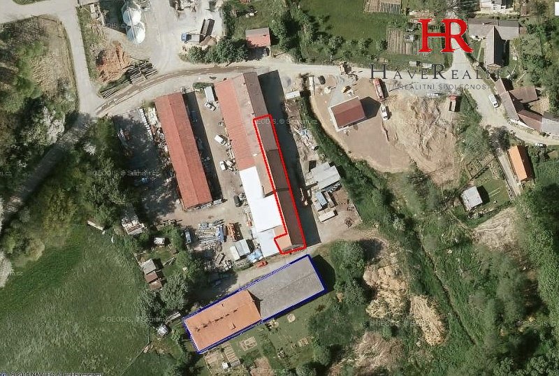 Pronájem komerčních prostor, 602 m2, Načeradec, o. Benešov .