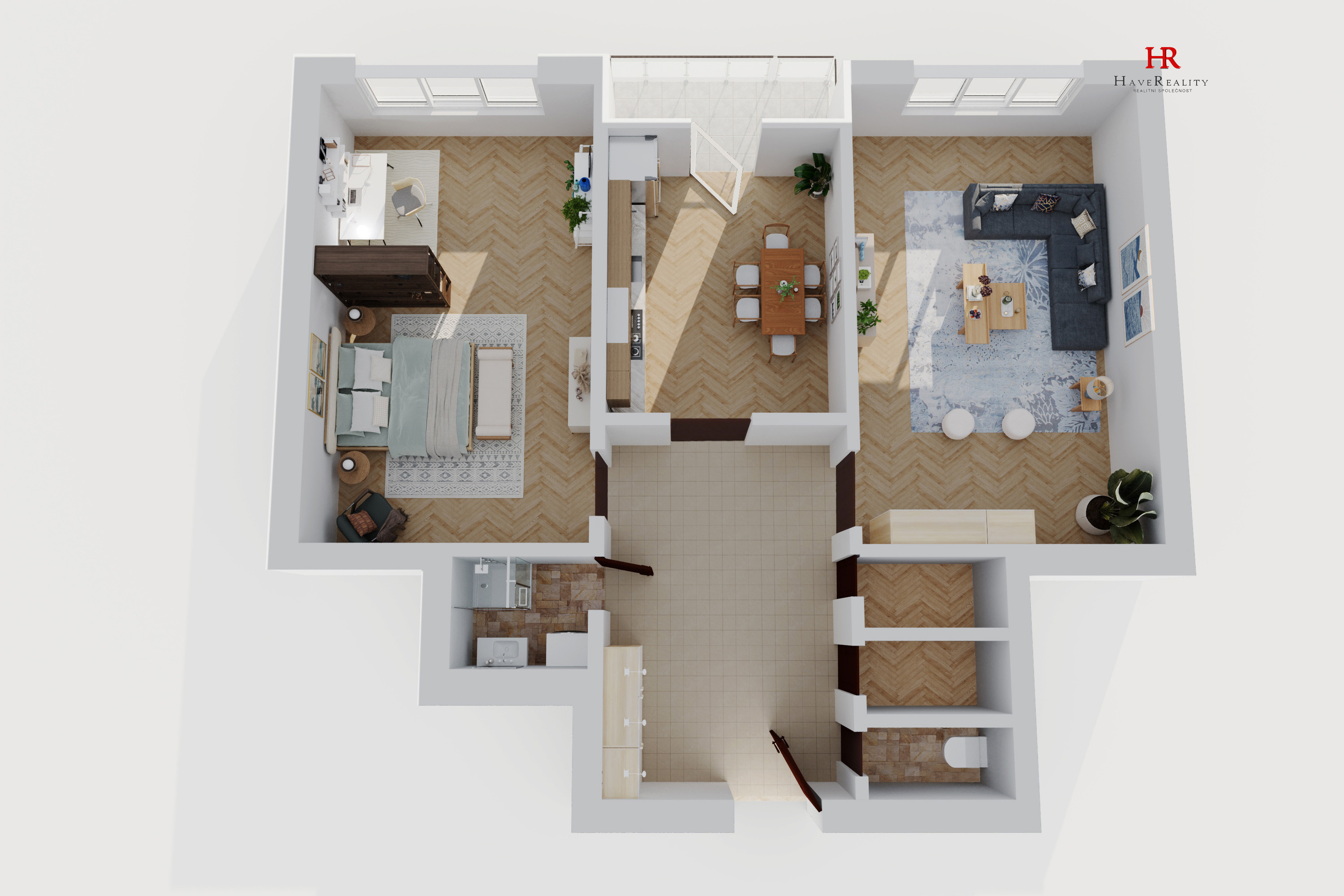 Prodej velmi pěkného bytu 2+1/B, 67 m2, cihla, OV, Praha 10, Strašnice